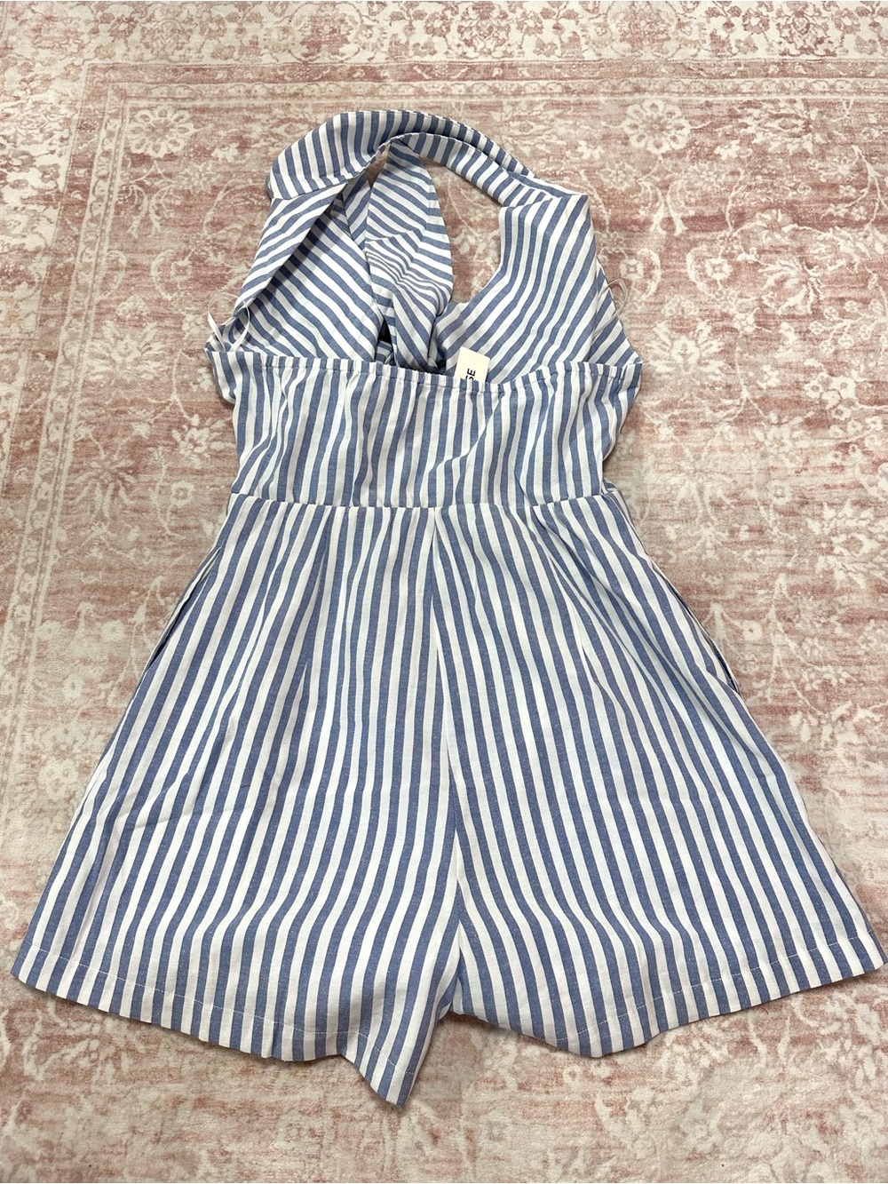NWT 🦋 Commense Striped Tie Frint Romper - Picture 9 of 14